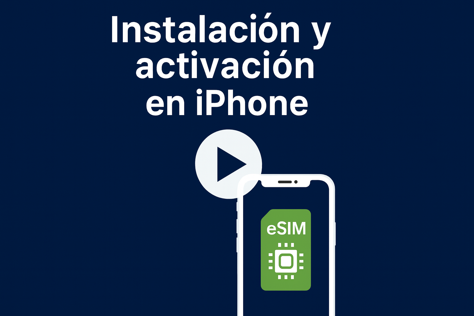 Instalación y activación eSIM en iPhone